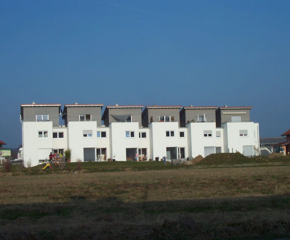 Neubau gestaffelte Einfamilienhäuser in Wangen-Haid